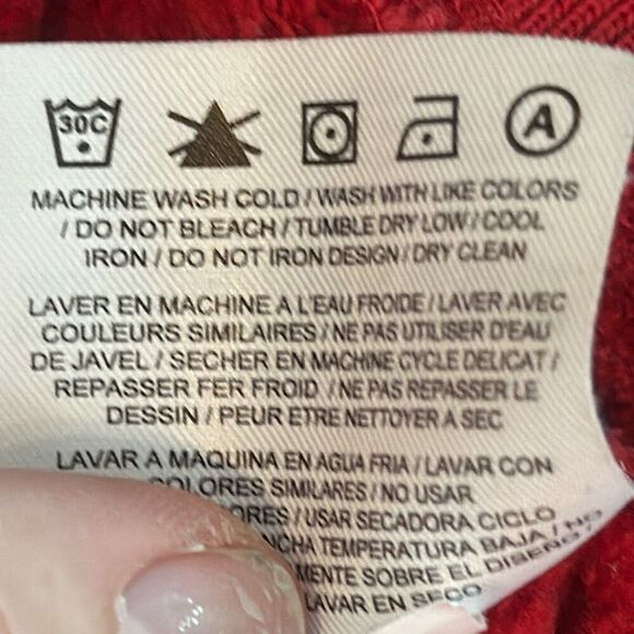 Air Jordan Flight Club Sweatshirt Shirt Red Black Size S Small - Picture 7 of 7